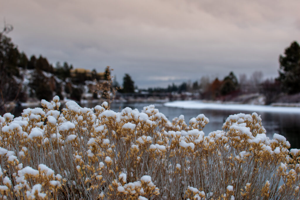 winter season Deschutes River, Bend - Oregon